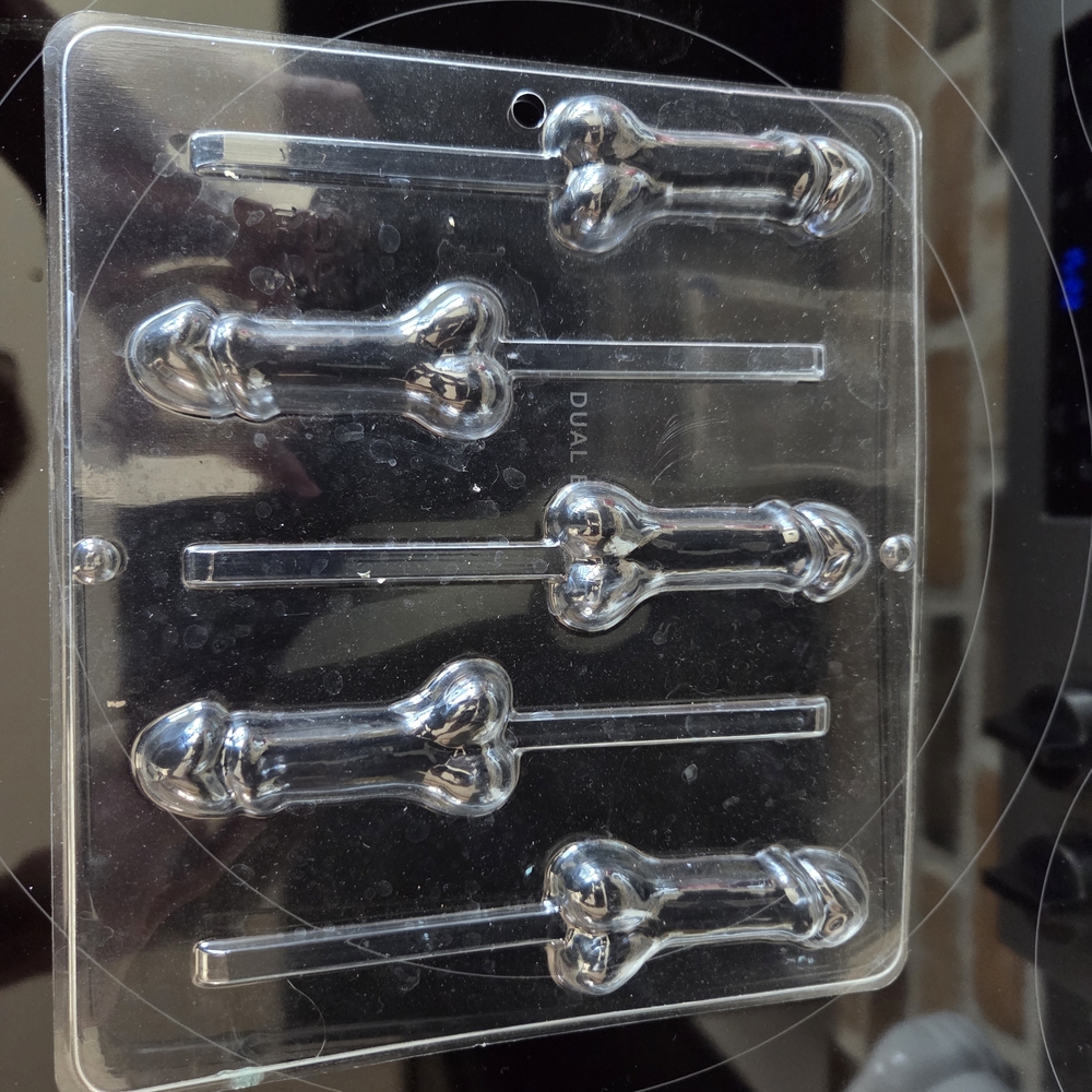 Clear Penis Shaped Candy Mold